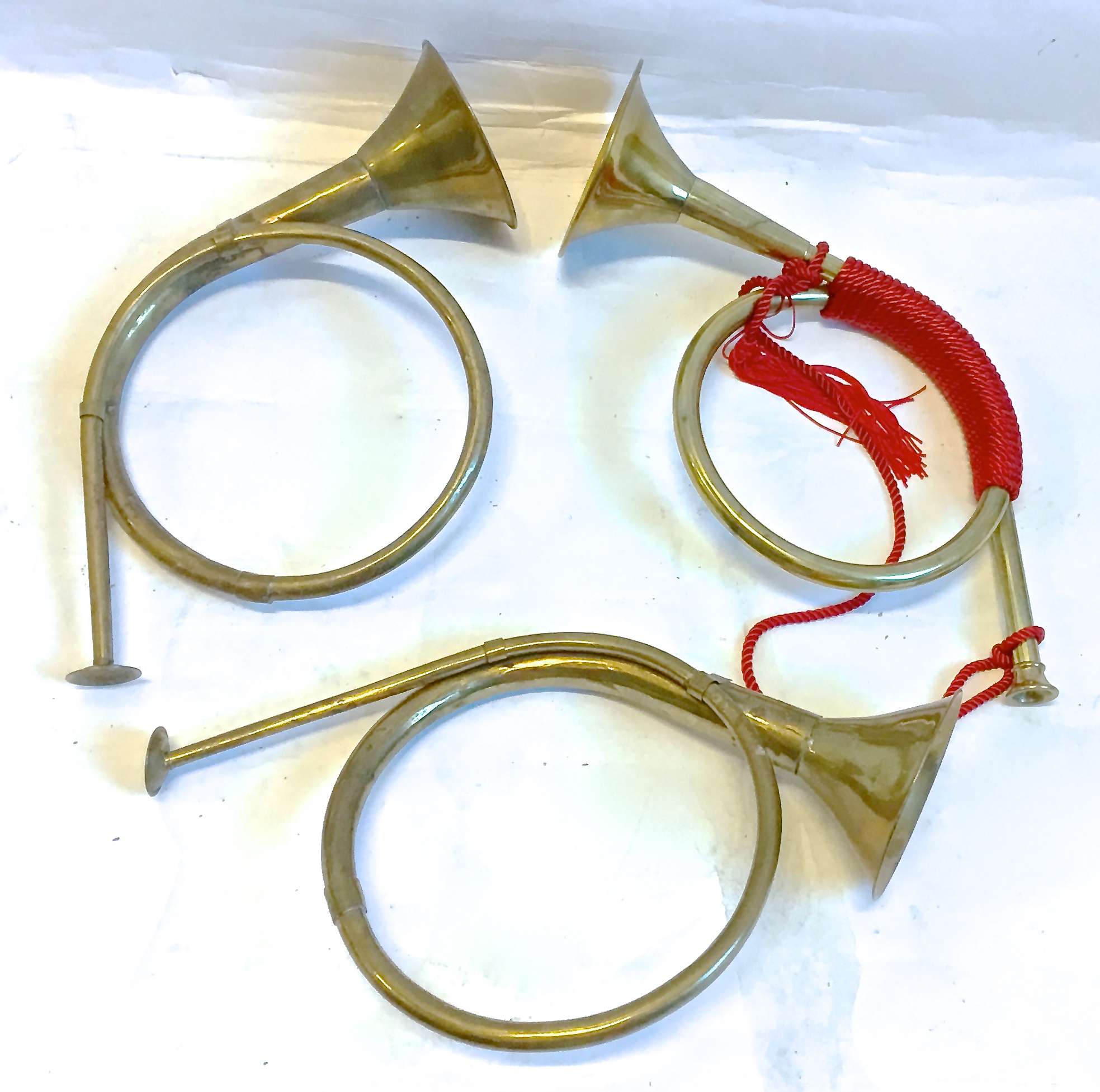 Decorative Brass Hunting Horns, S/3~P77514167