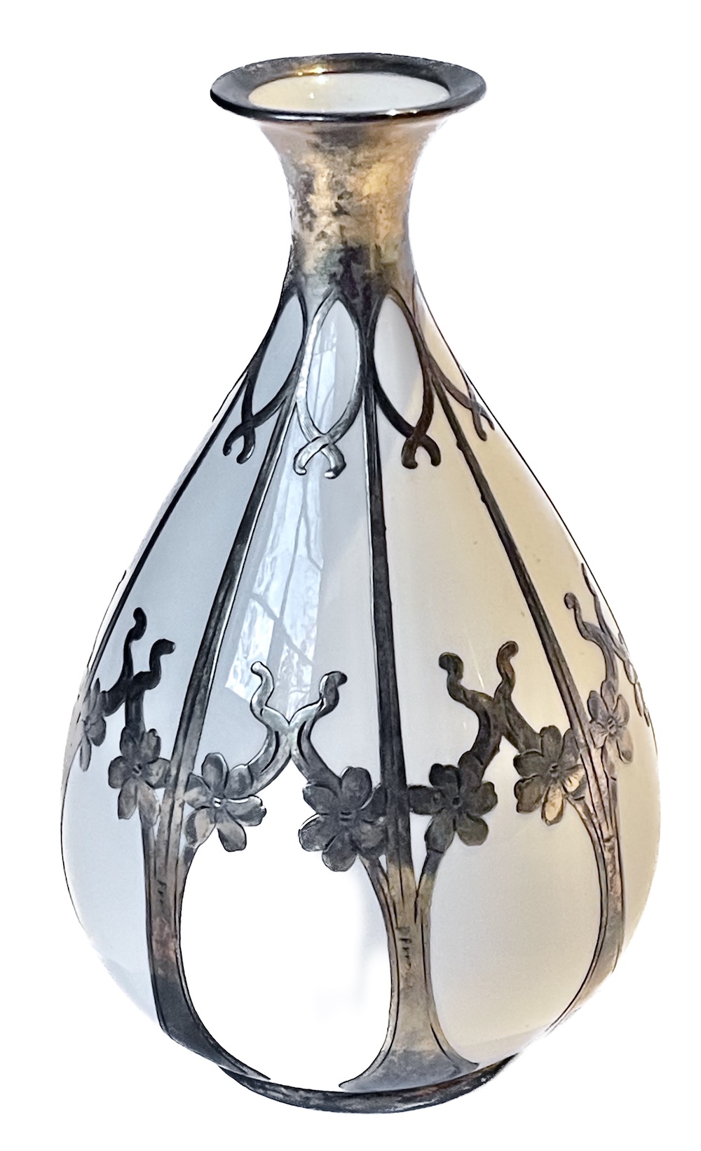 Lenox Art Nouveau Silver Overlay Vase~P77716549