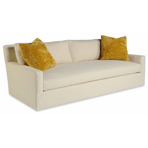 Gentleman Sofa, White Linen~P77609583