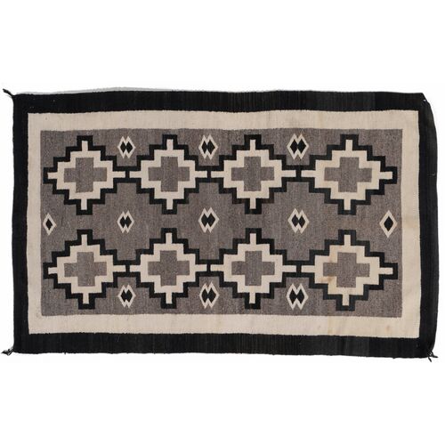 Gray Navajo Hand Knotted Rug, 3'4 X 5'4~P77715447