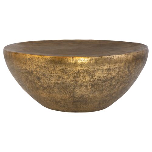 Briony Dome Coffee Table, Gold