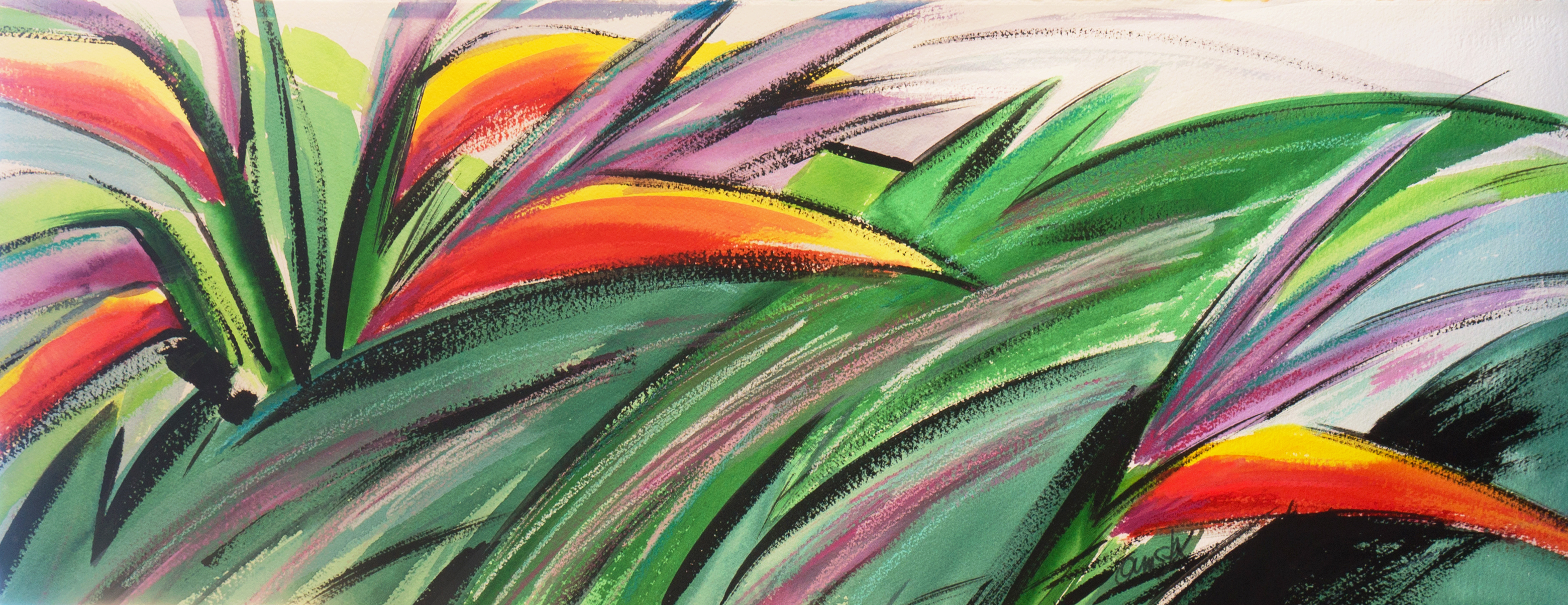 'Bird of Paradise Abstract', Anne Ormsby~P77678854