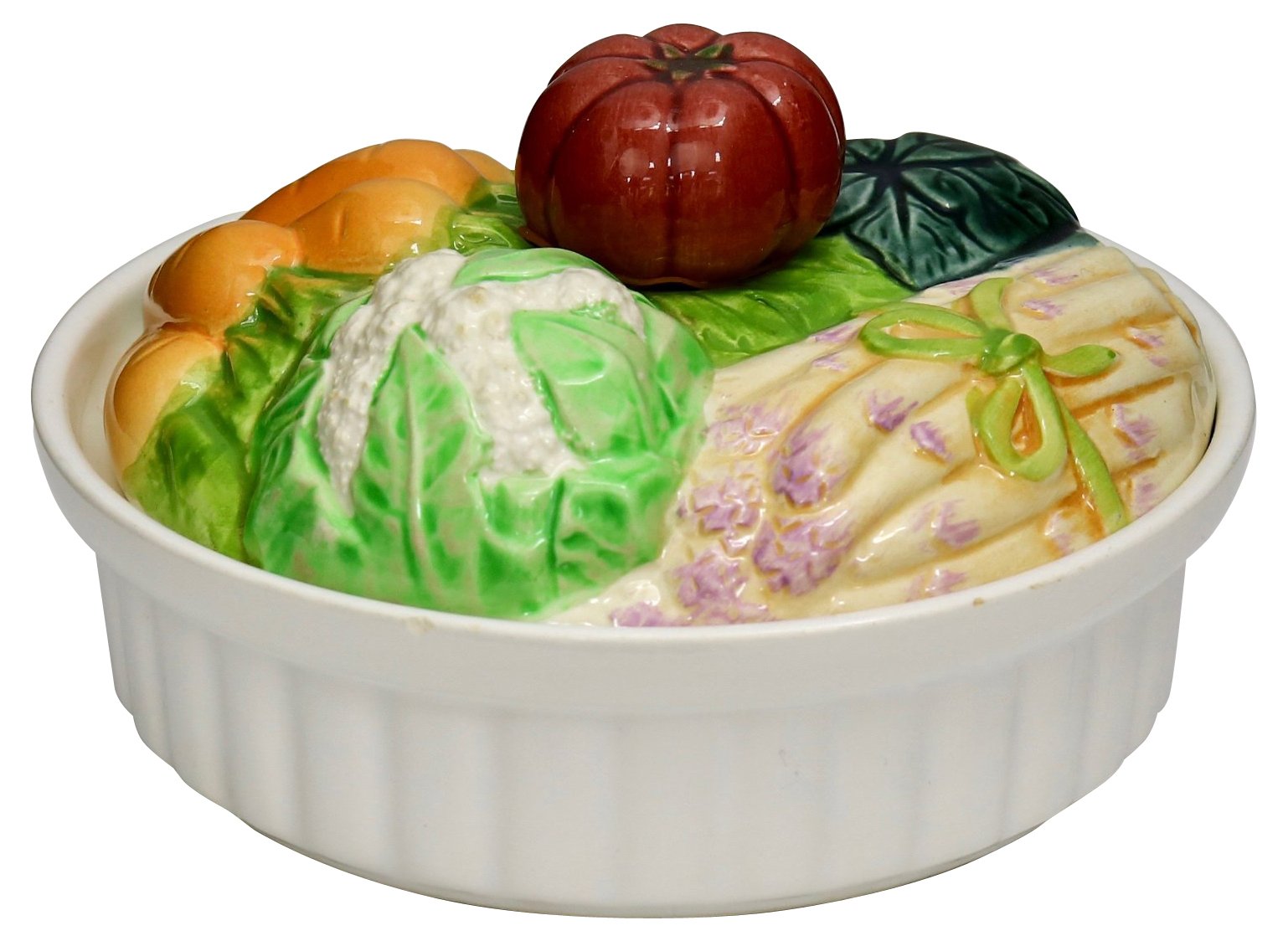 Midcentury Trompe L'oeil Vegetable Dish~P77556282
