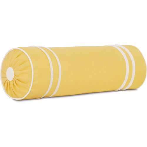 Bree 9x24 Outdoor Bolster Pillow, Yellow~P77646561