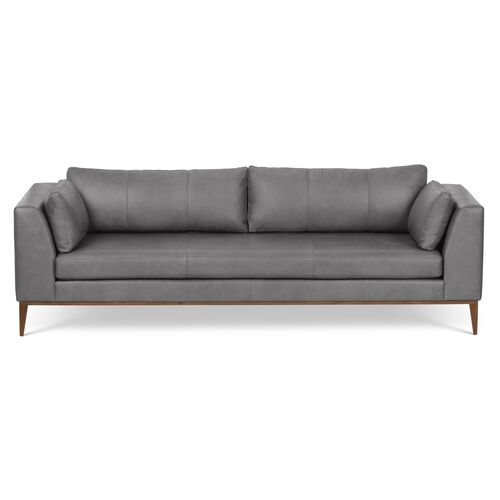 Largo Sofa, Silver Leather~P77432458