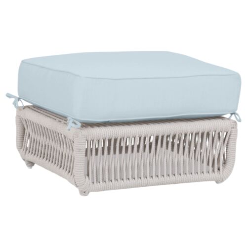 Farah Outdoor Aluminum/Rope Rope Ottoman Farah Outdoor Aluminum/Rope Rope Ottoman