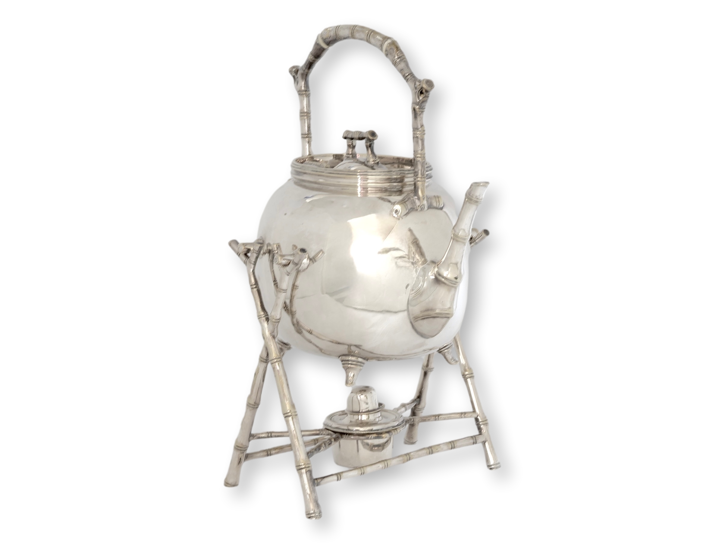 Eastlake Style Silver-Plate Teapot~P77727036