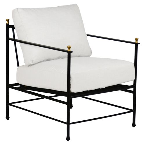 Frances Lounge Chair, White~P77324621