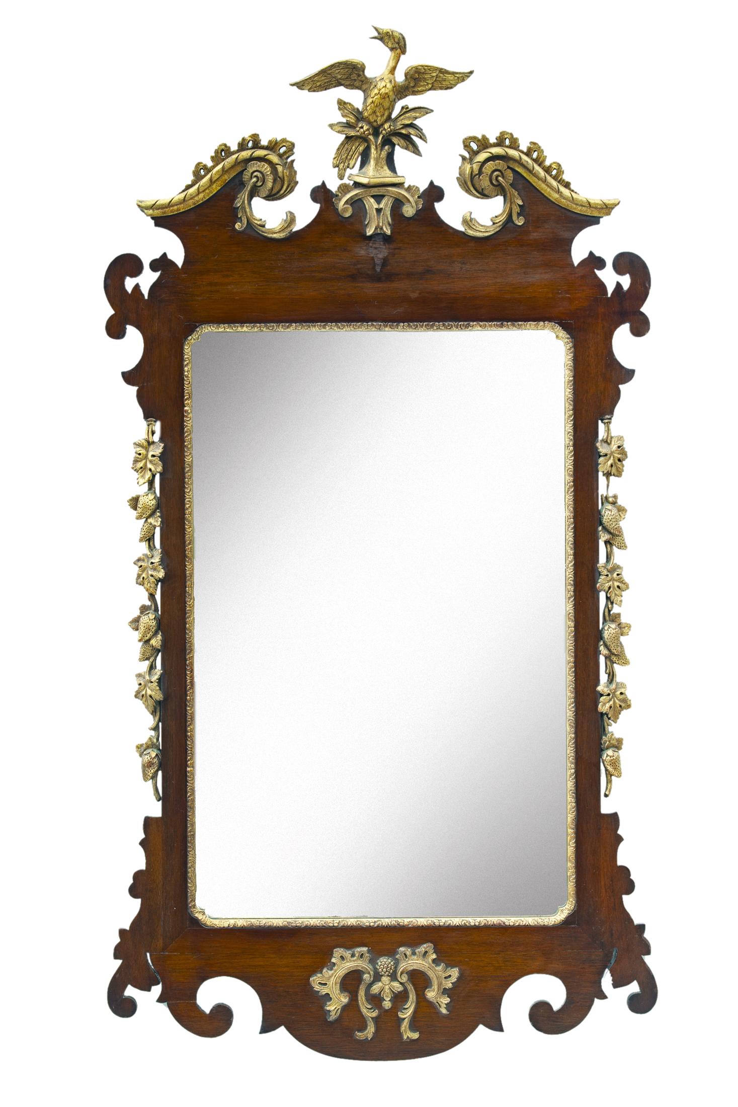 Chippendale Mahogany & Giltwood Mirror~P77678208