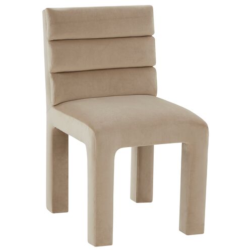 Maelis Tufted Dining Side Chair, Velvet