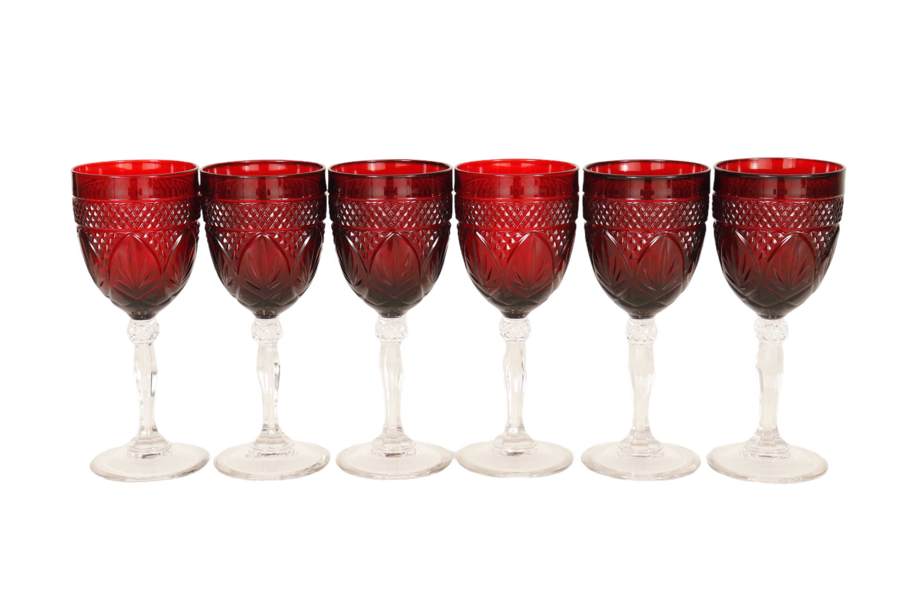 Cristal D'Arques Ruby Wine Glasses - S/6~P77686844