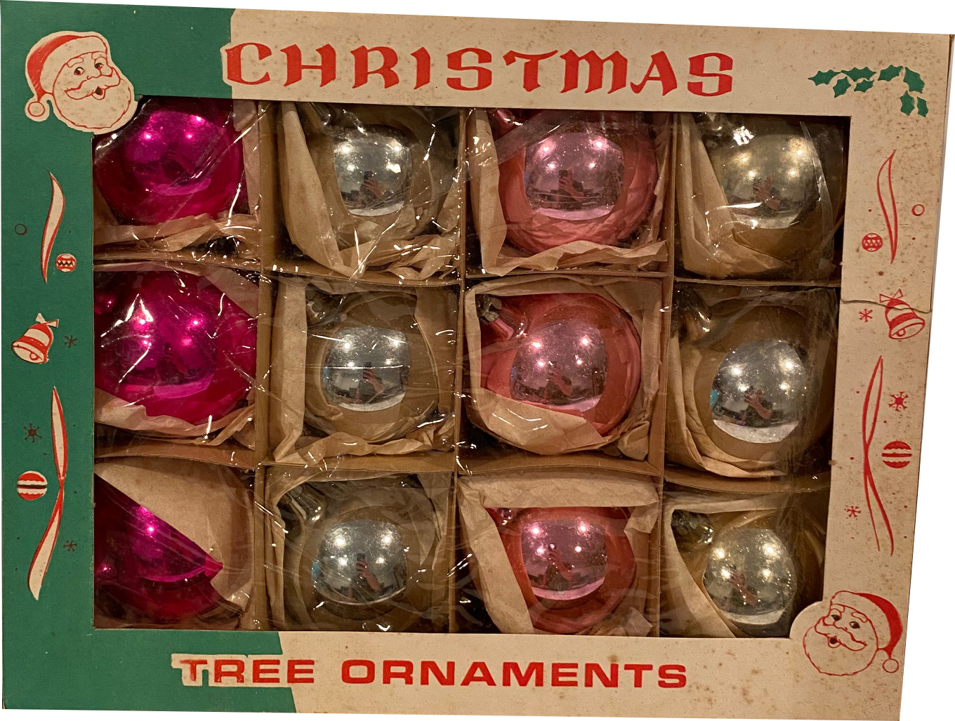 Jewel Tone Glass Ornaments S/12~P77632236