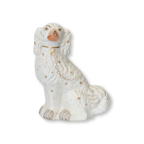 Lg. Antique Staffordshire Dog /Spaniel