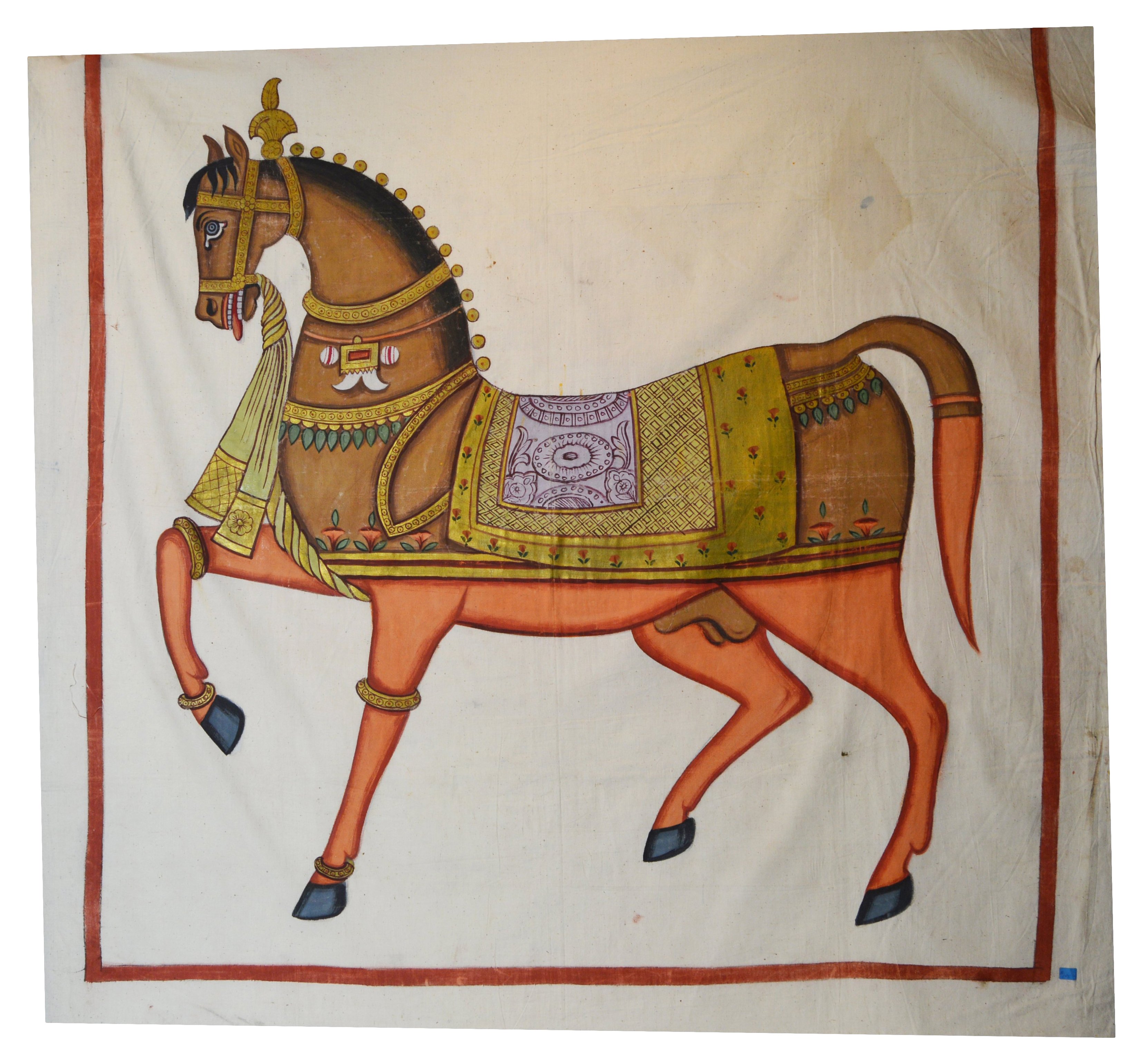 Antique Mughal India Pigment Painting~P77438355