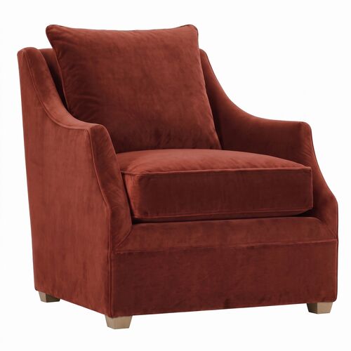Marlowe Club Chair, Velvet Marlowe Club Chair, Velvet
