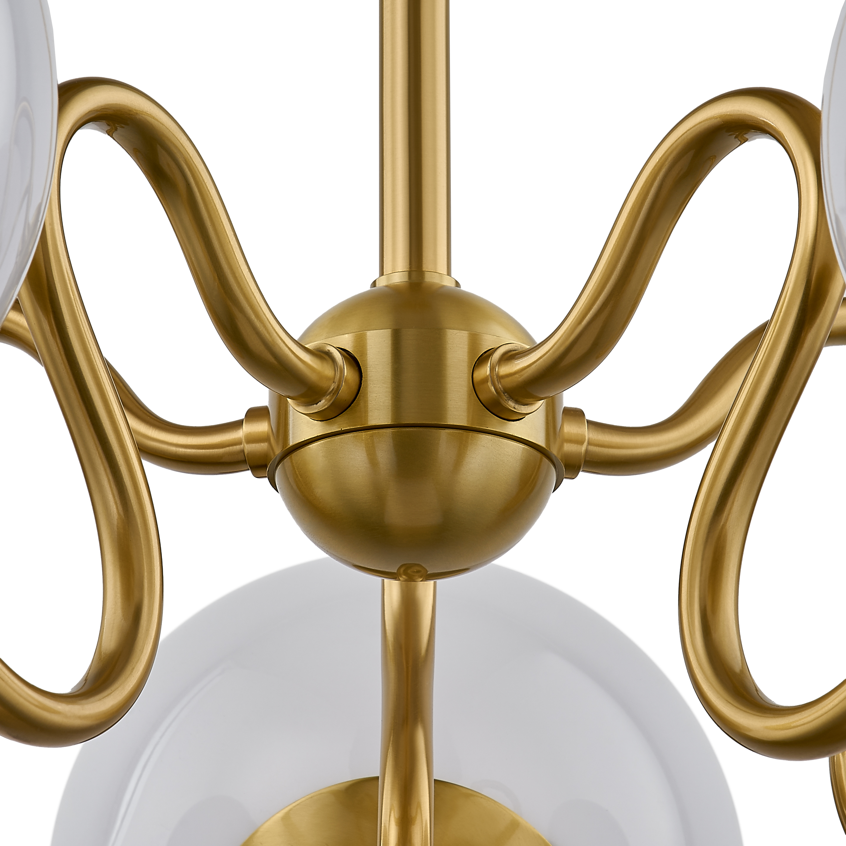 6-Arm Polished Brass Williamsburg Chandelier | Tomlin Lighting, Inc.