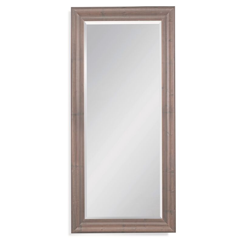 Halsey Floor Mirror, Brown