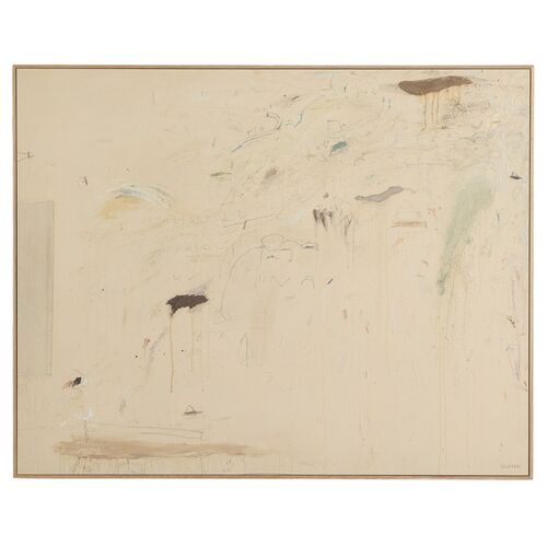 What We Learned On The Mountain Painting by Tyler Guinn, White Oak Frame