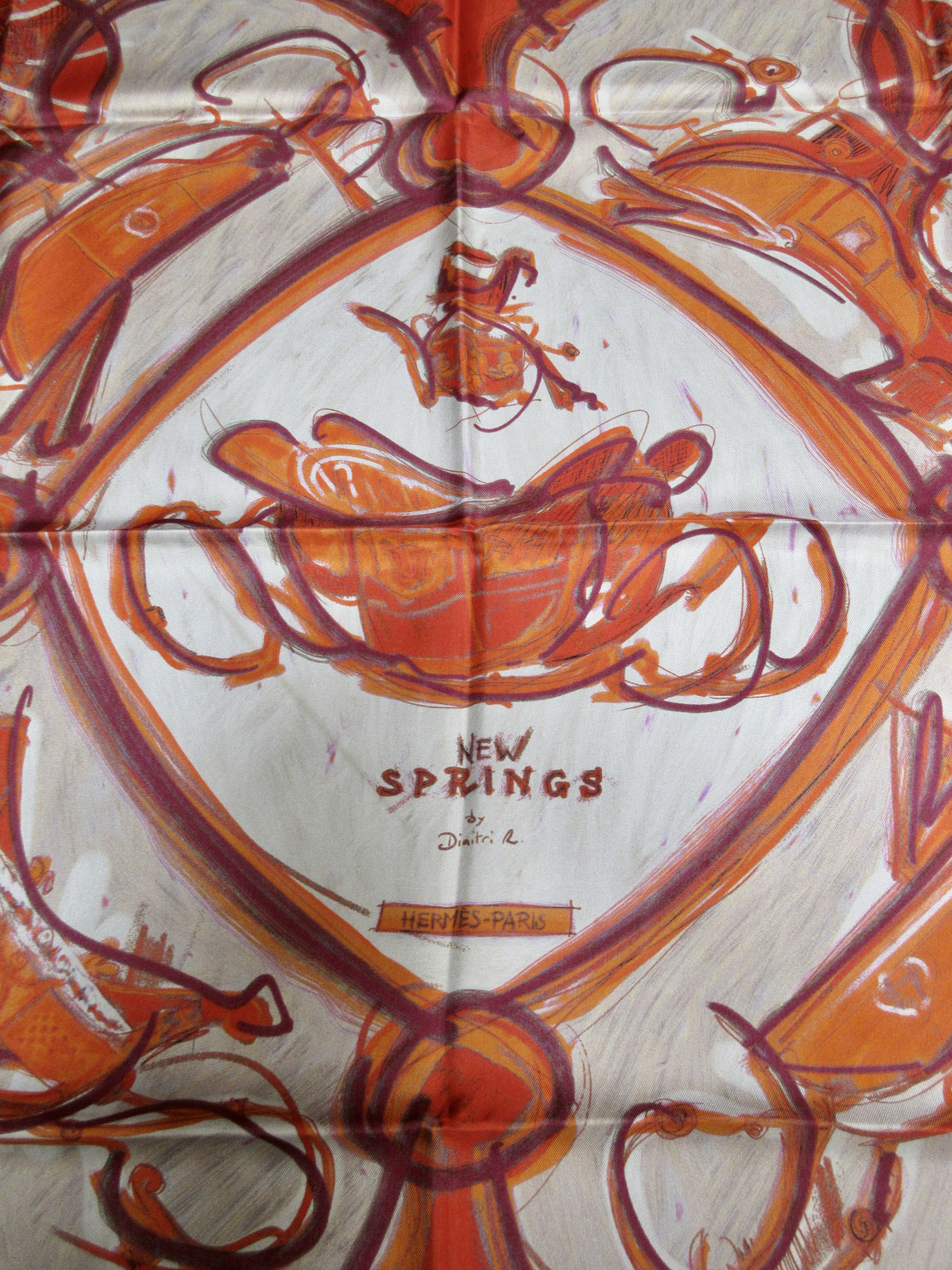 New Mags - The Story of the Hermés Scarf - Livre - Orange, White