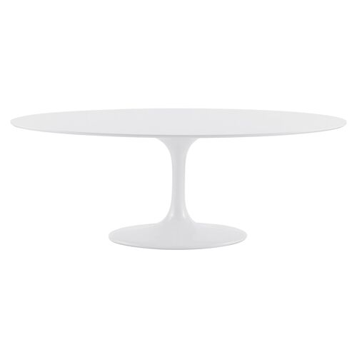Aden 79" Oval Dining Table, White~P77629211