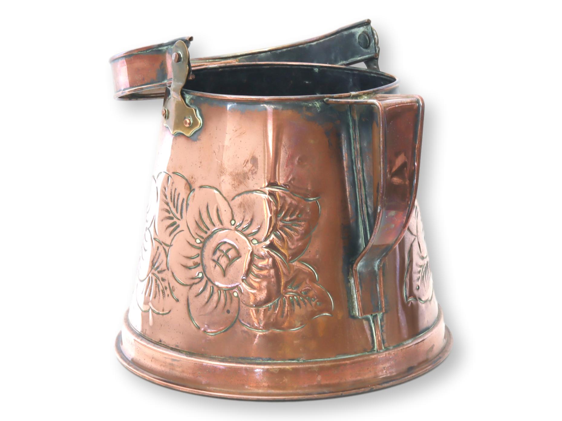 Large Embossed Copper Watering Can~P77677961