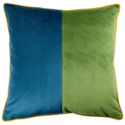 Andrews Colorblock Velvet Pillow Andrews Colorblock Velvet Pillow