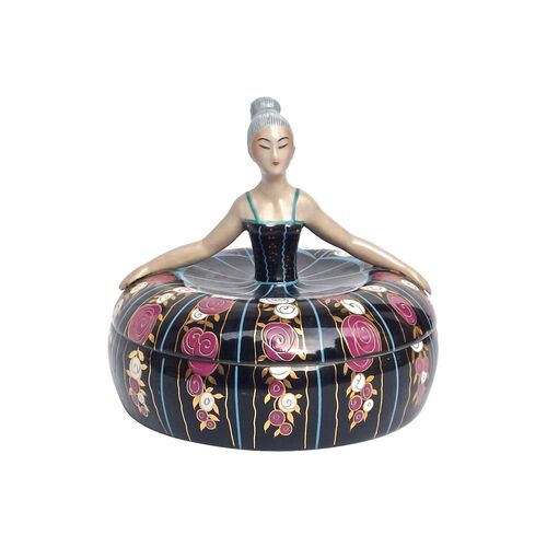 Robj Art Deco Porcelain Ballerina Box~P76846452