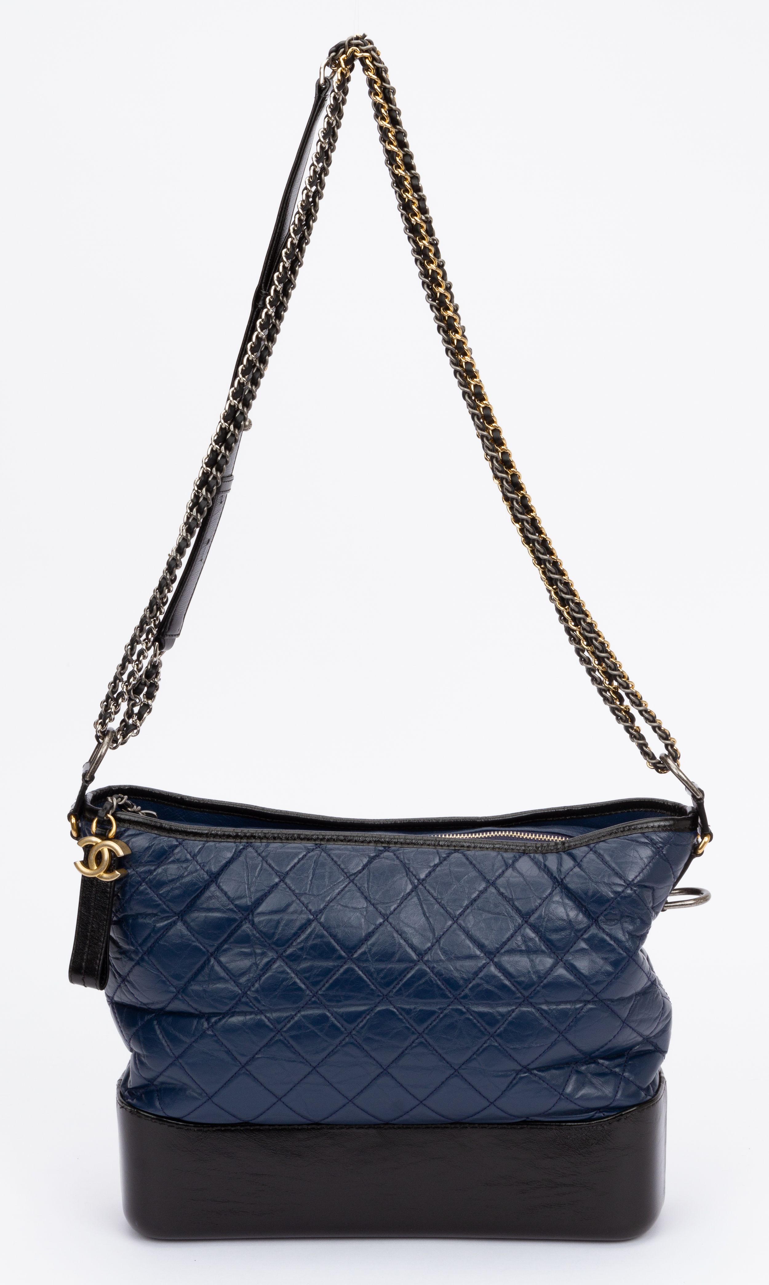 Chanel Large Blue Black Gabrielle Bag~P77660704