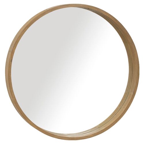 Capri Round Mirror, Praline~P77535827