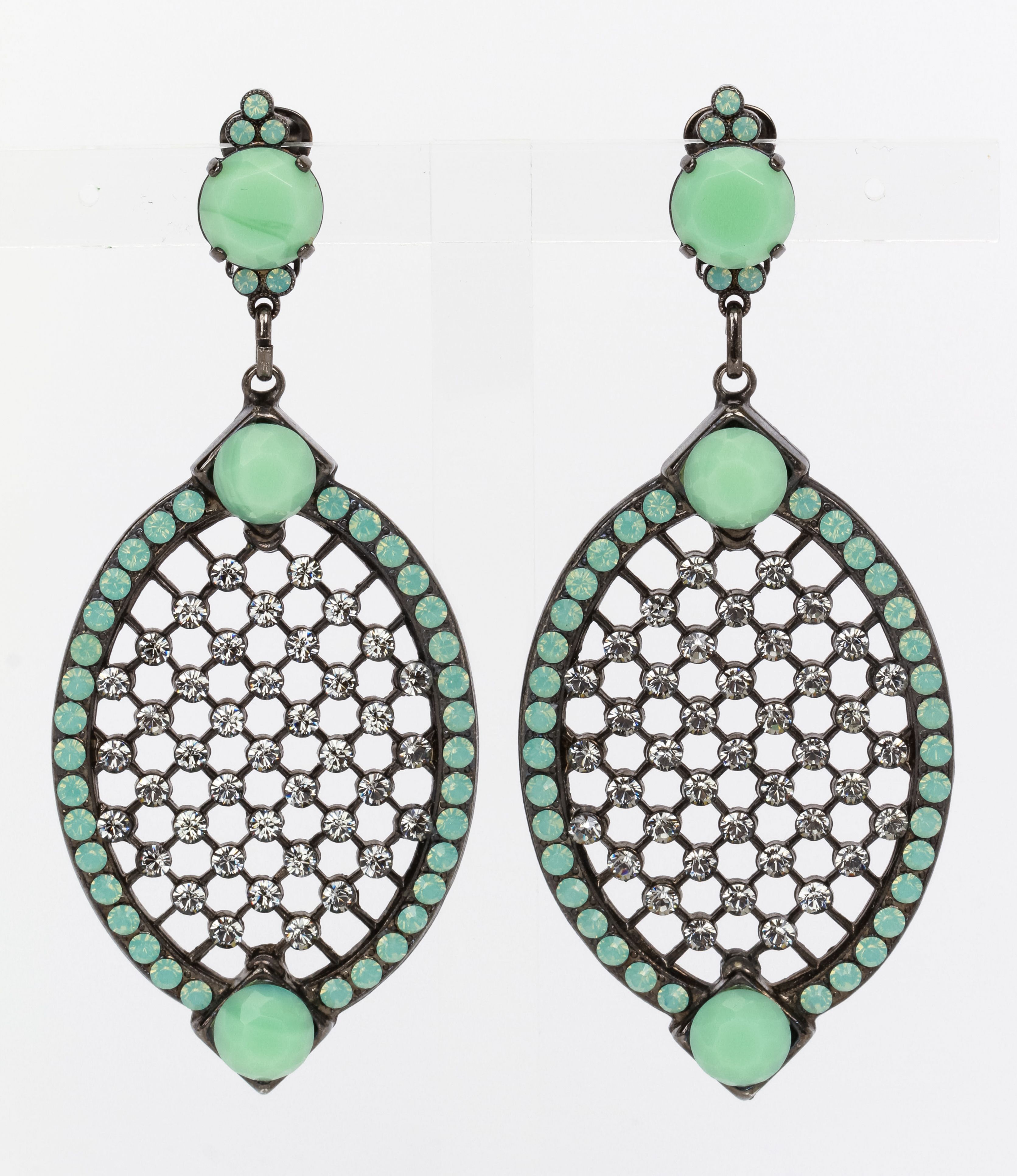 Giorgio Armani turquoise long earrings~P77633459