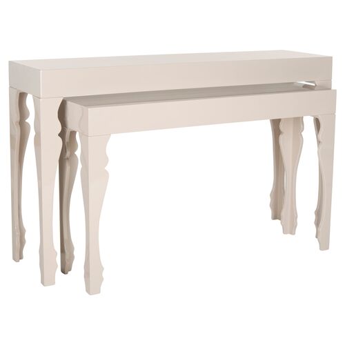 Asst. of 2 Catherine Nesting Consoles, Taupe~P47342118