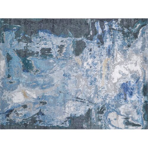 Wesly Hand-Knotted Rug, Navy