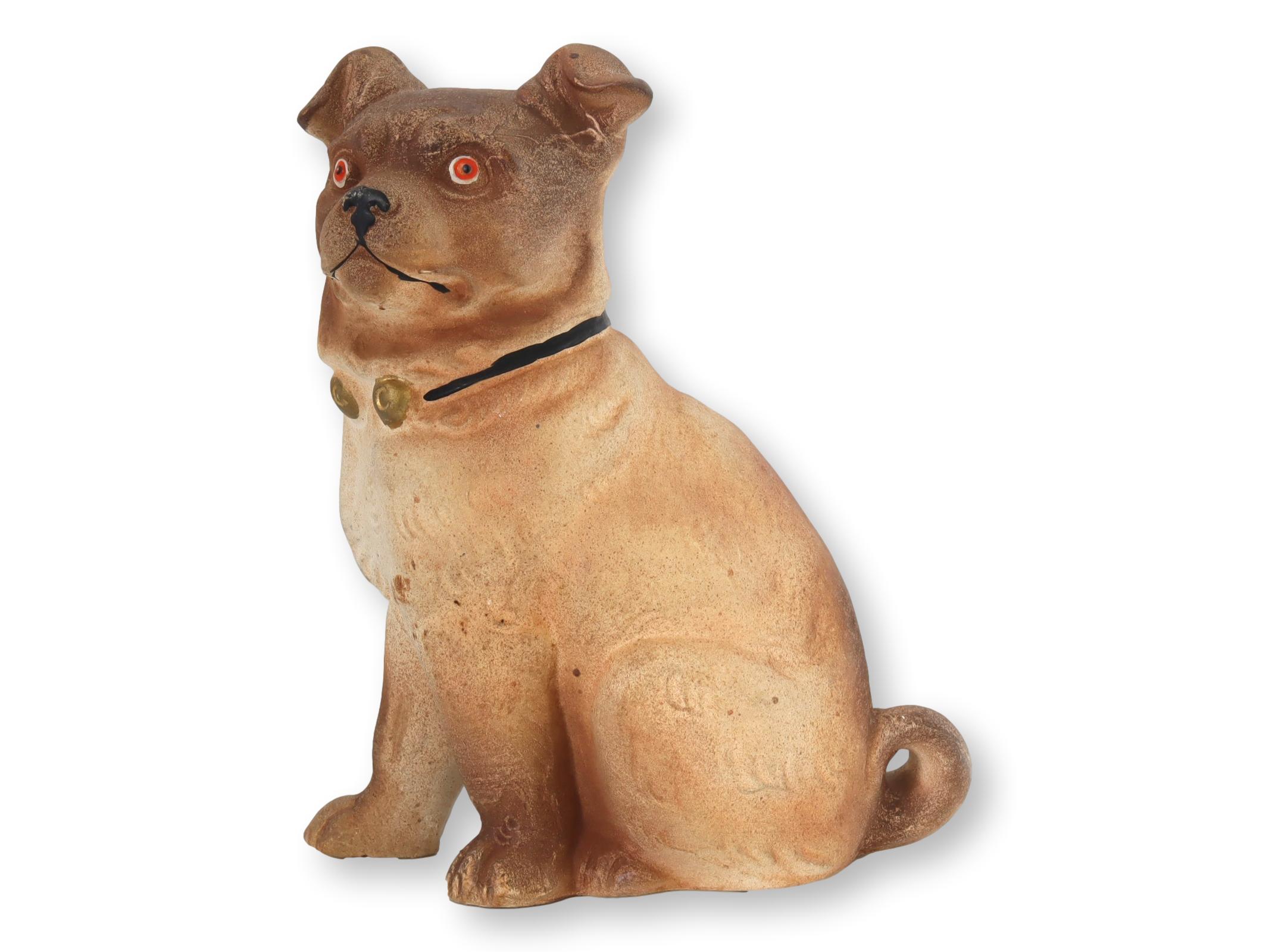 Antique Bisque Porcelain Pug Dog~P77687500