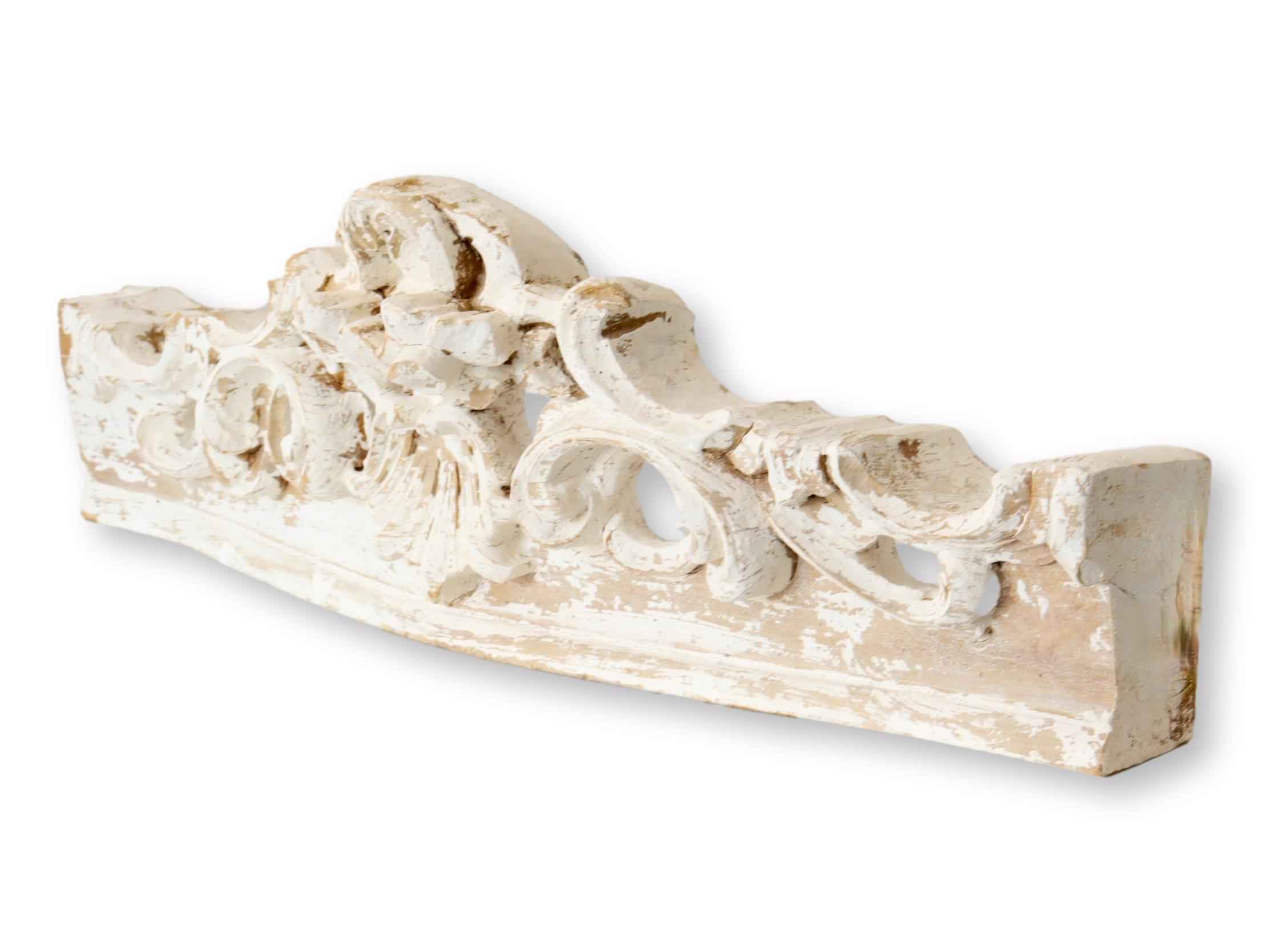 French Whitewash Wall/Over Door Pediment~P77671821