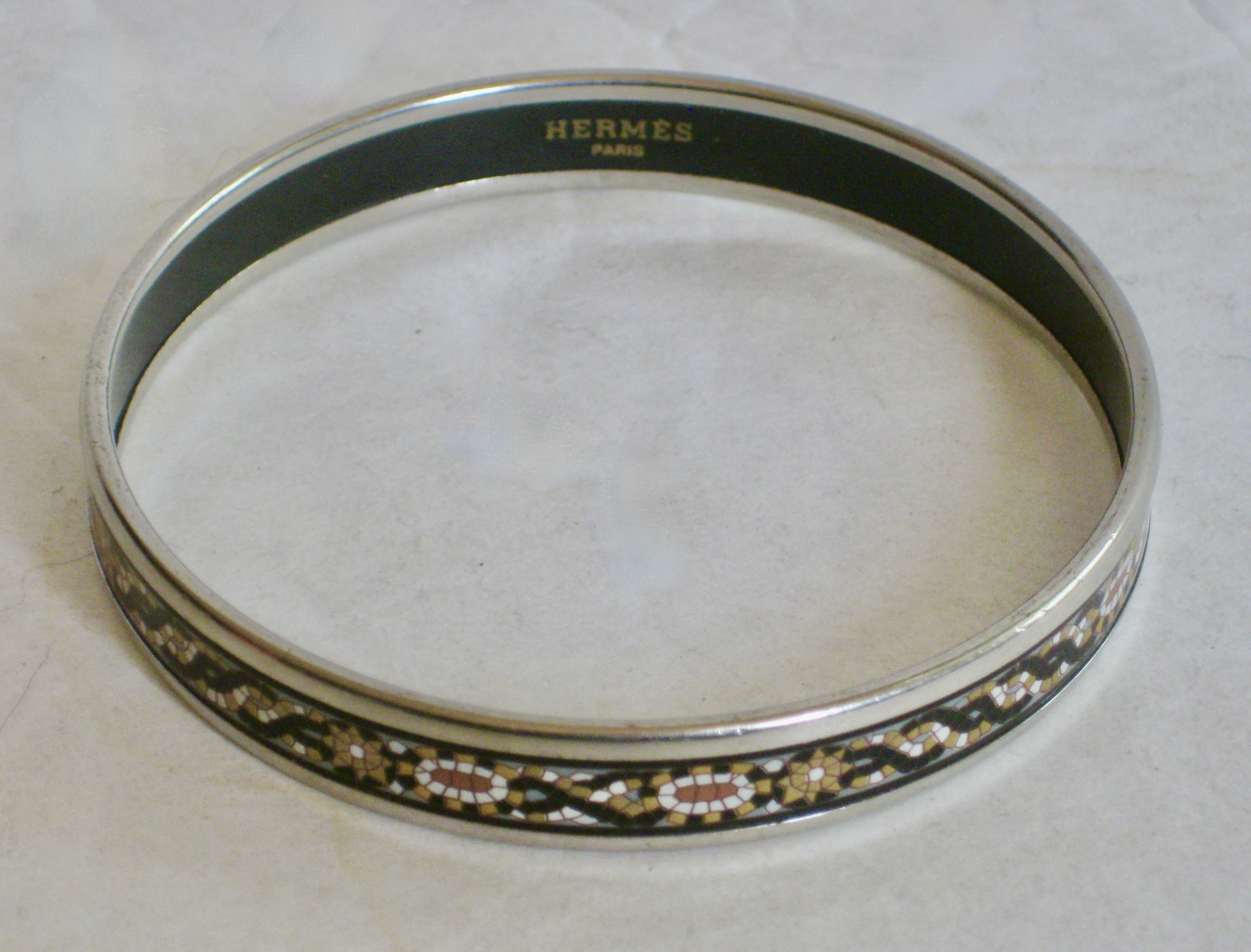 Hermes Enamel Bangle Bracelet~P77668072