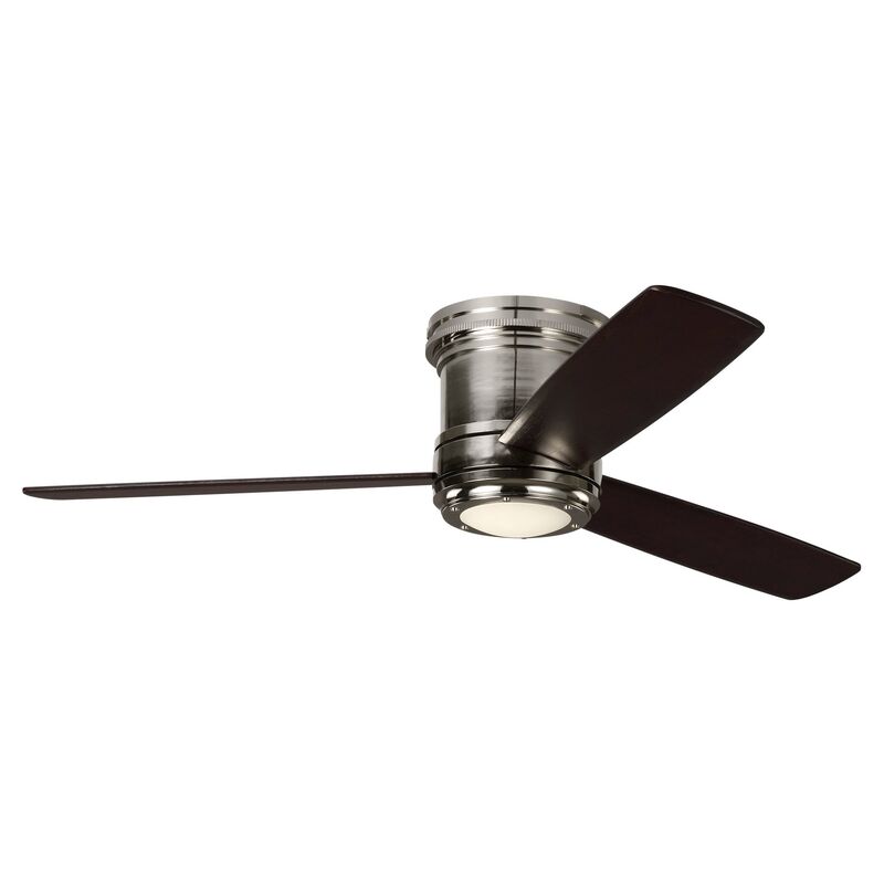Aerotour Semi-Flush Ceiling Fan, Dark Mahogany
