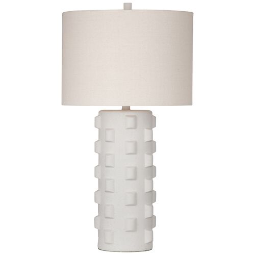 Dunmore Table Lamp, White