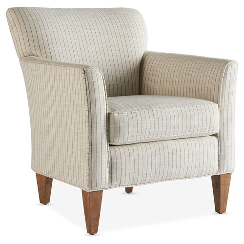 Gramercy Accent Chair, Gray Stripe~P77518887