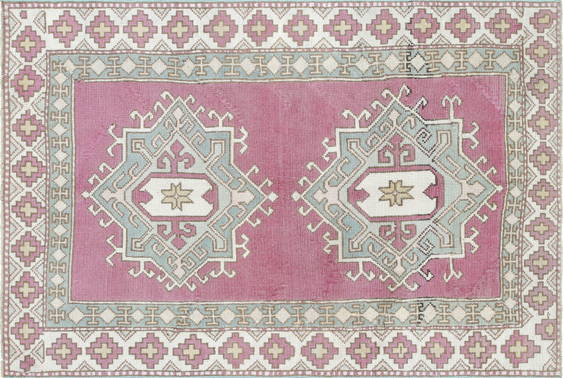1960s Turkish Oushak Carpet-3'10" X 5'7"~P77659676