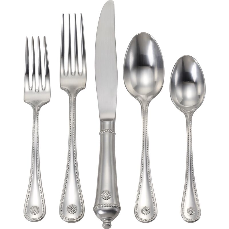 5-Pc Berry & Thread Place Setting, Silver