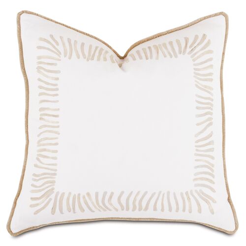 Hand-Painted Pillow, Beige~P77597007