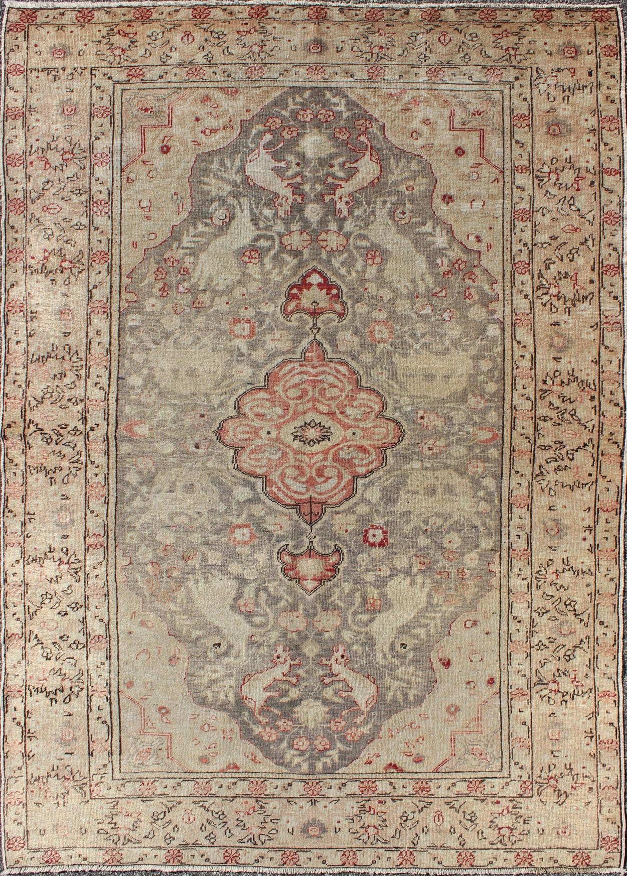 Turkish Oushak Carpet, 4 x 6~P77668830