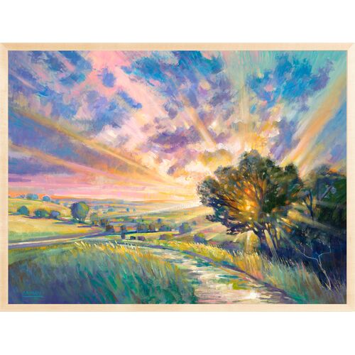 James Navarro, Sunset Painting, 31.25" x 41.25" James Navarro, Sunset Painting, 31.25" x 41.25"
