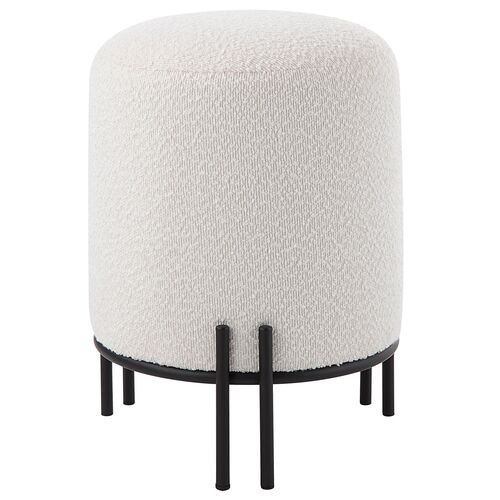 Celine Boucle Ottoman, Cream