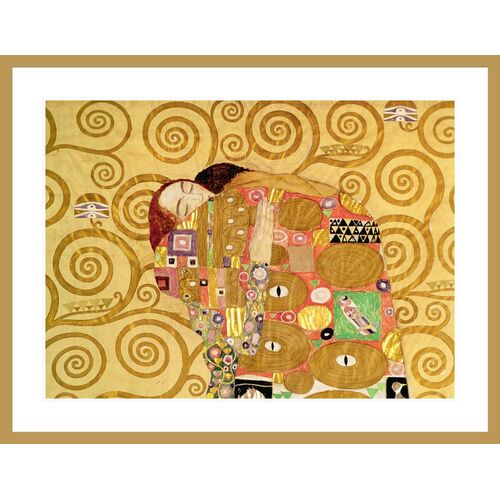 Fulfilment (Stoclet Frieze) by Gustav Klimt Framed Print Fulfilment (Stoclet Frieze) by Gustav Klimt Framed Print