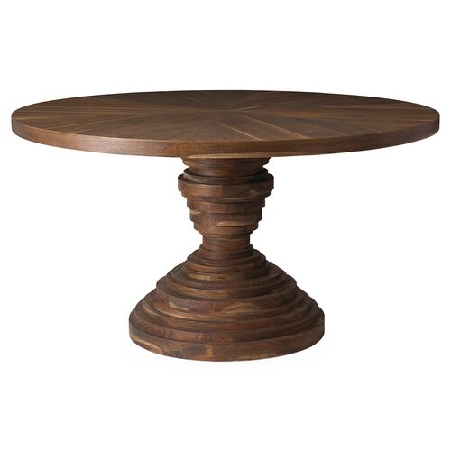 Crawford Round Dining Table, Sepia~P77258939