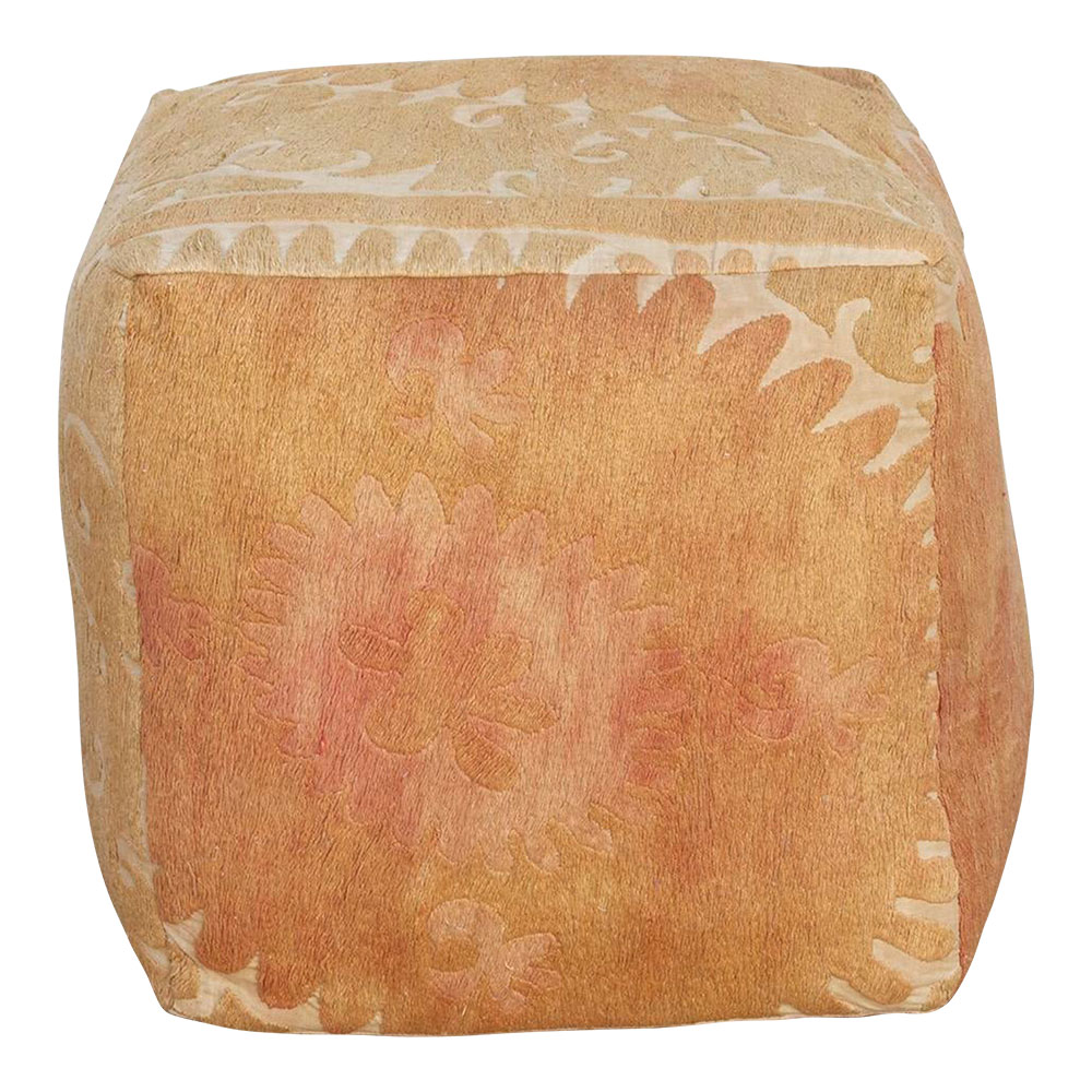 Jeti Antique Suzani Cube Ottoman~P77698753