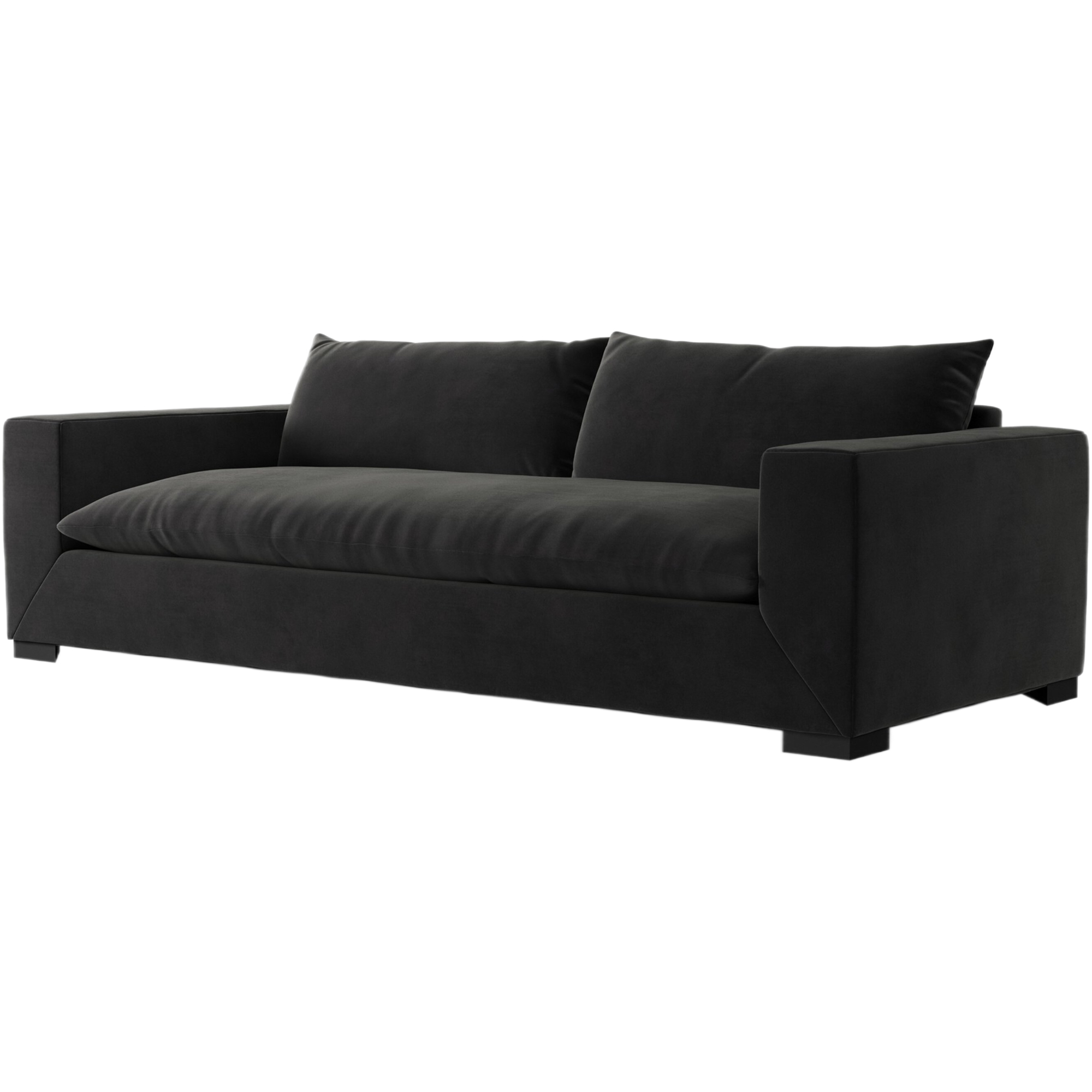 Romeo 94" Sofa, Crypton Henry Charcoal