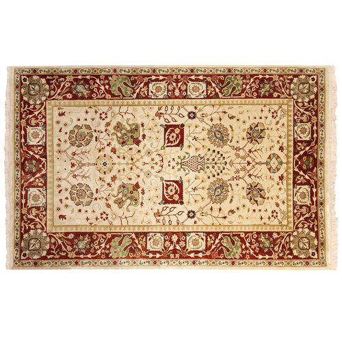 Jasmine Rug, Ivory/Red