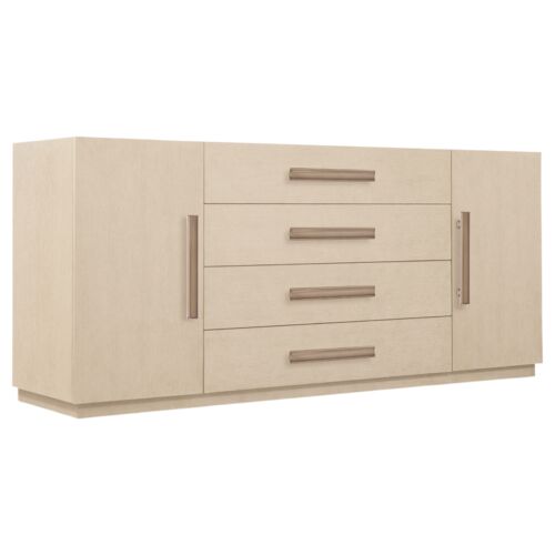 Westwood 2-Door 4-Drawer Buffet, Polished Limestone